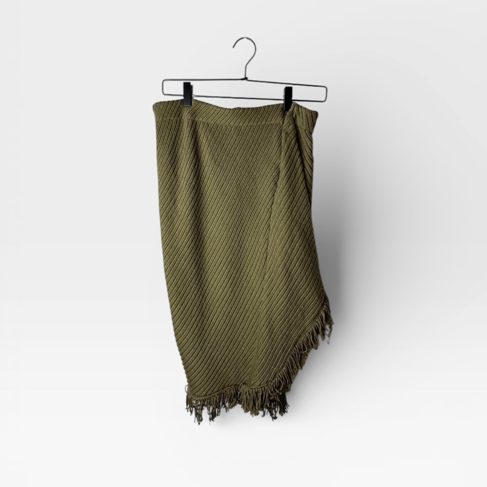 Anthropologie Rosie Niem Olive Sweater‎ Knit Skirt Size Medium (I)